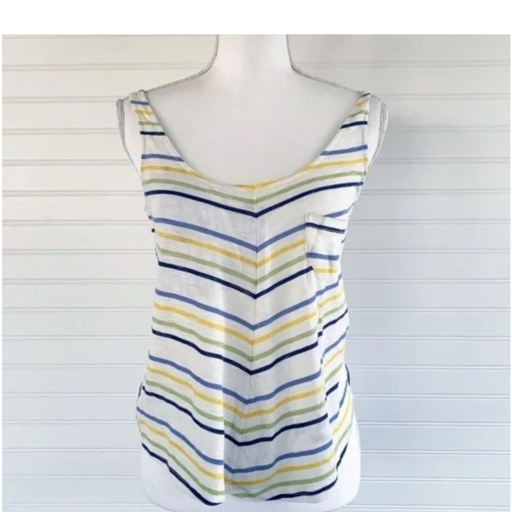 Poof! Blue and Yellow Sleeveless Camisole